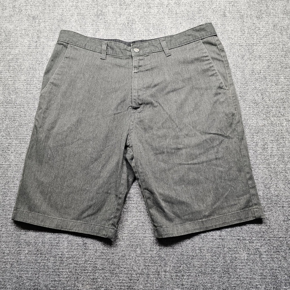 Volcom Frickin Modern Stretch Chino Shorts Mens 38 Charcoal Grey A09117V3